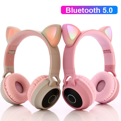 Wireless Cat Ear Headphones Bluetooth Headset 1