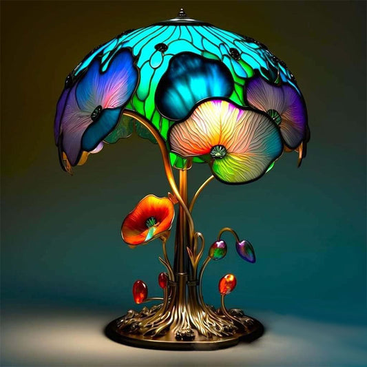 Stained Glass Plant Series Table Lamp 1