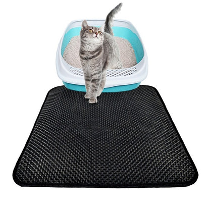 Double Layer Cat Litter Mat with Free Shovel 1