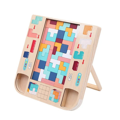 Montessori Wooden Tetris 1