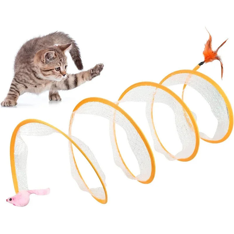 Self-play Cat Hunting Spiral Tunnel Toy 1