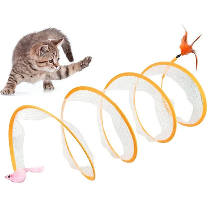 Self-play Cat Hunting Spiral Tunnel Toy 1
