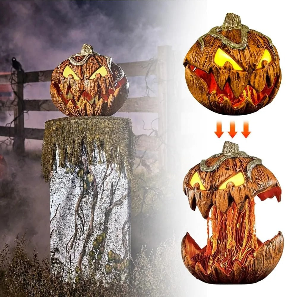 ? Halloween Scary Pumpkin With Lights 1
