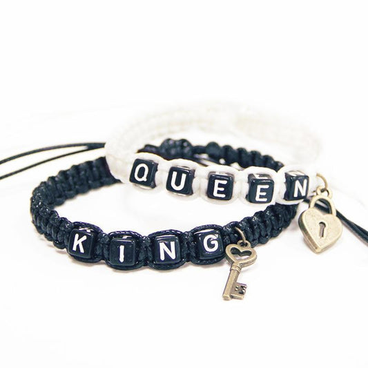Couple Lock Charm Rope Bracelet 1