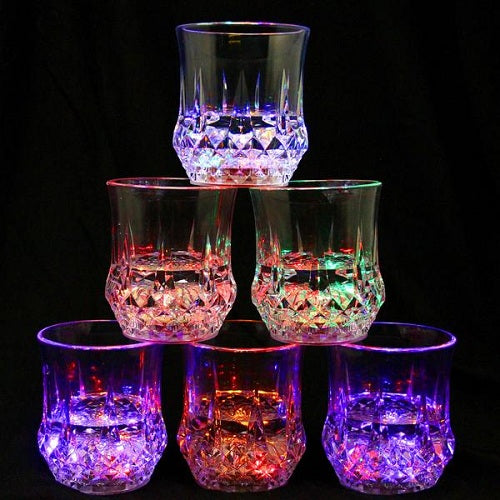 Liquid Activated Multicolor LED Glasses - 4 sets - 1