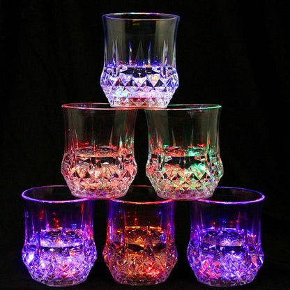 Liquid Activated Multicolor LED Glasses - 4 sets - 1