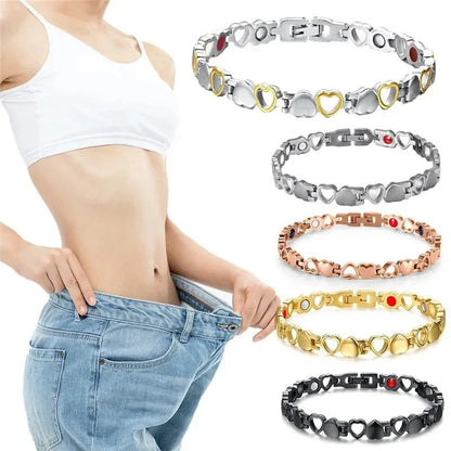Cordate Ion Lymphatic Therapeutic Titanium Bracelet 1