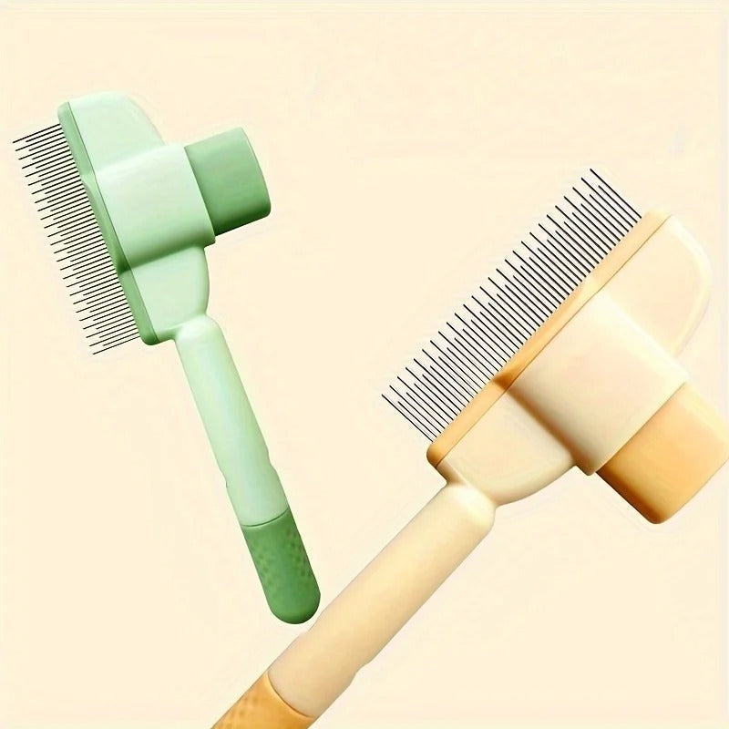 Self-cleaning Pet Flea Comb Grooming Brush 1