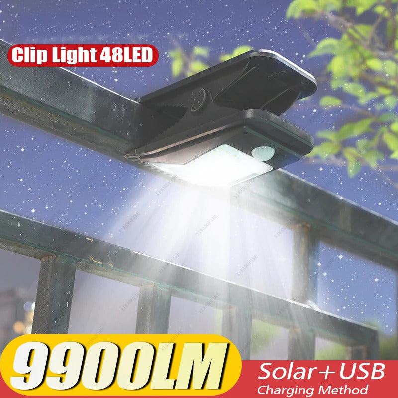 Outdoor Motion Sensor Solar LED Clip Lights 1