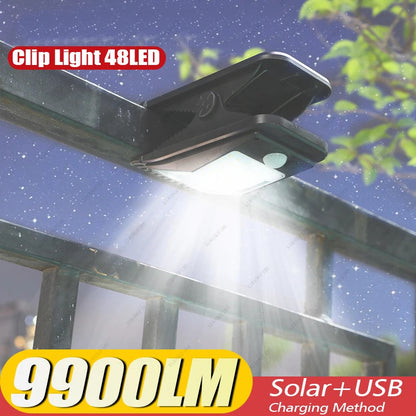 Outdoor Motion Sensor Solar LED Clip Lights 1