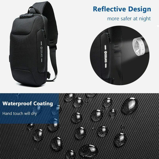 Anti-theft Backpack With 3-Digit Lock 1