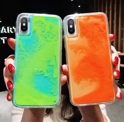 Dynamic Noctilucent Quicksand iPhone Case 1