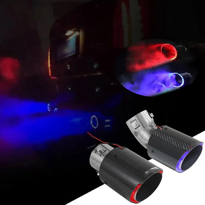 Car Carbon Fiber Flashing Tail Throat 1