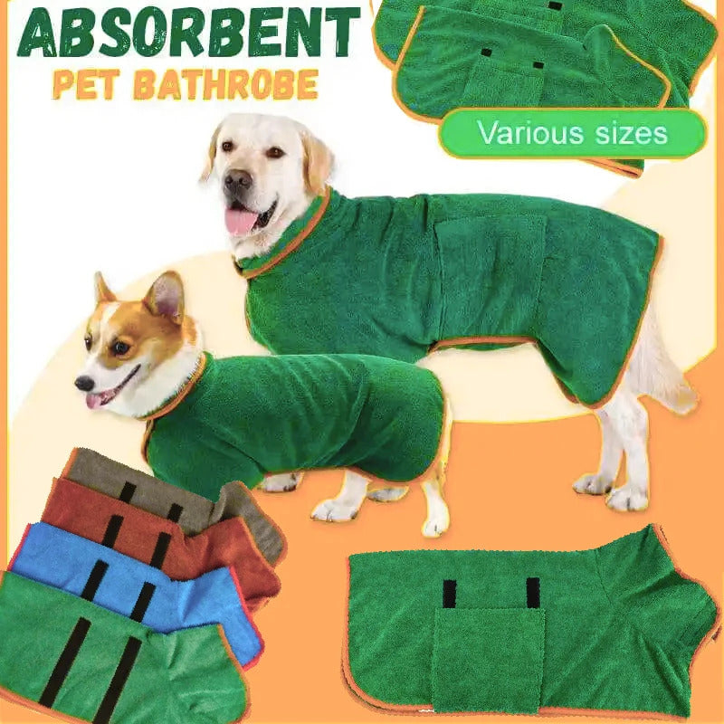 Super Absorbent Pet Microfiber Bathrobe 1