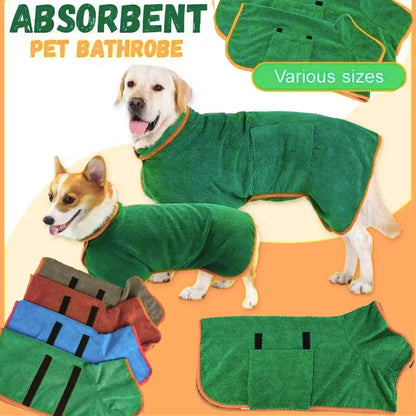 Super Absorbent Pet Microfiber Bathrobe 1
