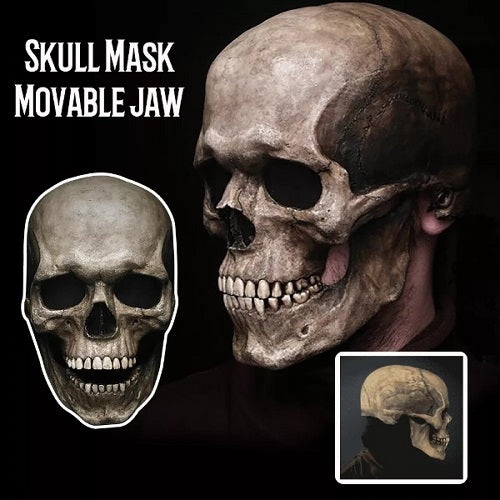 Movable Jaw Full Head Skull Mask 1