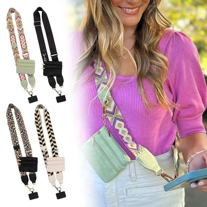 Phone Strap with Zippered Pouch 1