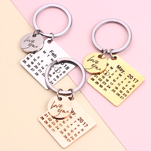 Personalized Calendar Keychain 1