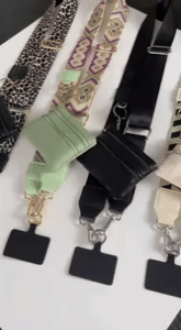 Phone Strap with Zippered Pouch 1