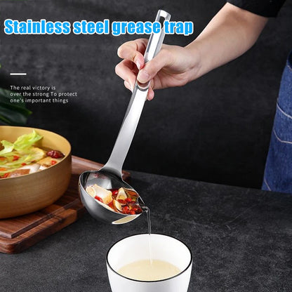 Stainless Steel Grease Fat Separator Spoon 1