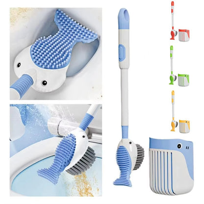 AquaWhale 2-in-1 Toilet Cleaning Brush Set 1
