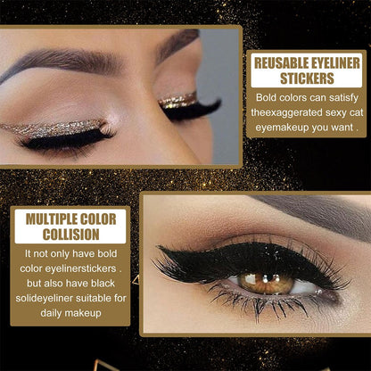 Reusable Glitter Eyeliner Eyelash Stickers 1