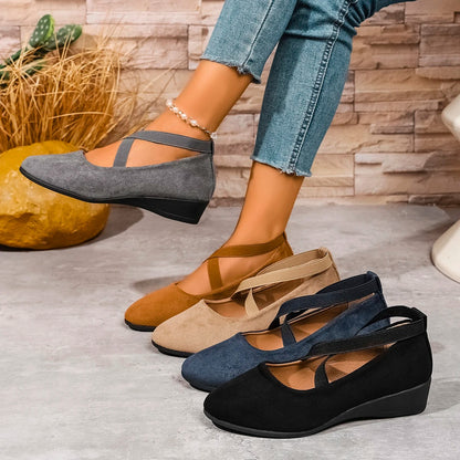 COMFY CLOSED WEDGE SLIP-ON SHOES 1
