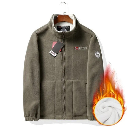 Men’s Double-Layer Fleece Hooded Jacket 1