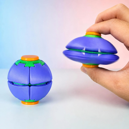 Press-to-Spin Fidget Ball – 3D Printed Sensory Toy 1