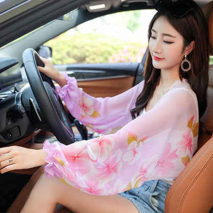 Ultralight Breathable Sunproof Sleeve Shawl 1