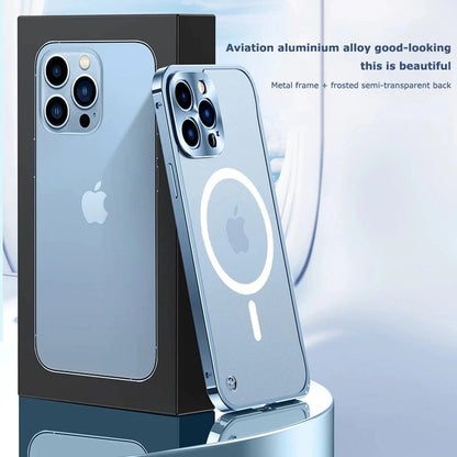 Magnetic Charging Aluminium Case Cover for iPhone 1