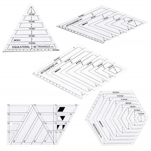 Creative Patchwork Quilting Rulers - 5Pcs 1