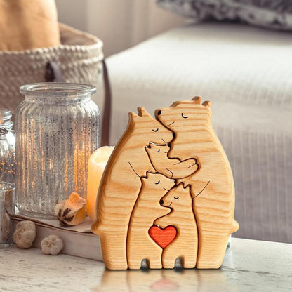 Personalized Bear Family Wooden Puzzle 1