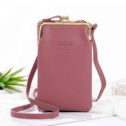 Women Phone Bag Solid Crossbody Bag 1