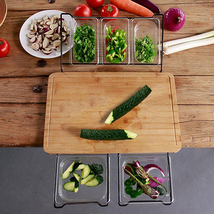 Bamboo Cutting Board With Storage Box 1