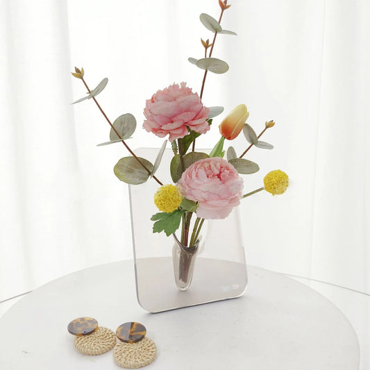 Photo Frame Shaped Clear Acrylic Flower Vase 1