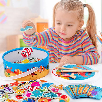 Montessori Fishing Game-51PCS No Bucket 1