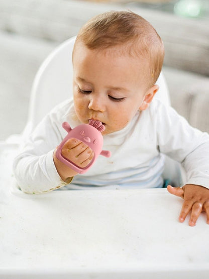 Cute Animal Shaped 3D Silicone Baby Teething Gloves 1