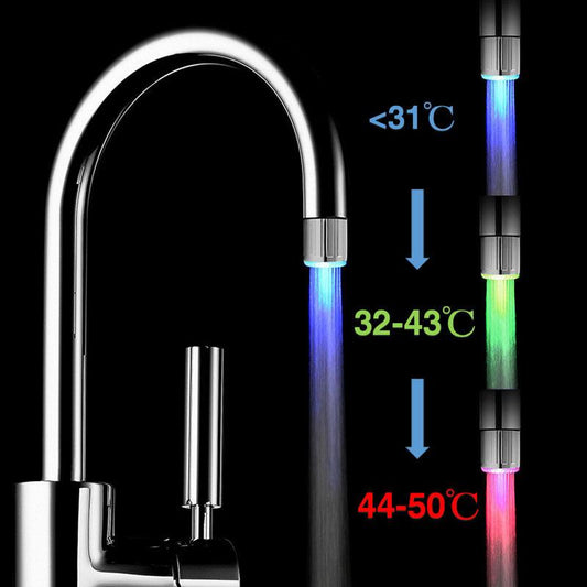 LED Colorful Glow Faucet Light 1