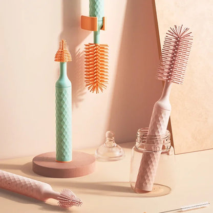 Silicone Electric Bottle Brush Set – BPA-Free, Rotatable Multi-Level Cleaner for Bottles, Pacifiers & Straws 1