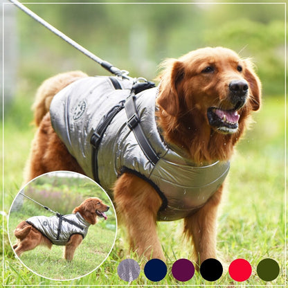 Waterproof Warm Dog Winter Jacket Harness 1