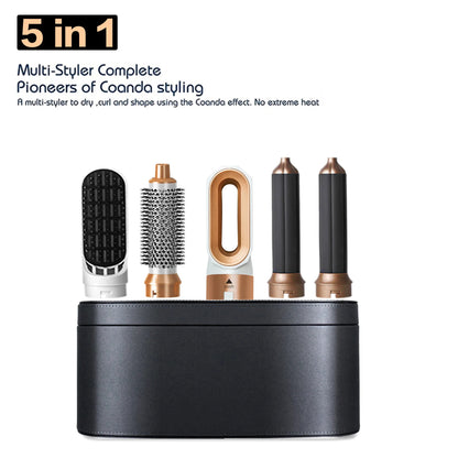 All in 1 Hair Styling Set – Hair Dryer, Straightener, Curling Iron & Hot Air Brush Combo 5 Pcs Set 1