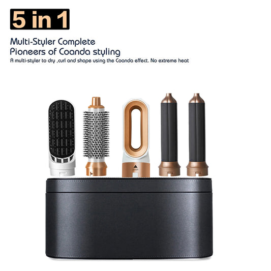 All in 1 Hair Styling Set – Hair Dryer, Straightener, Curling Iron & Hot Air Brush Combo 5 Pcs Set 1