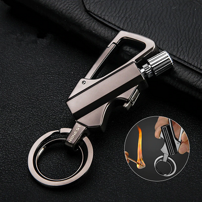 KEYCHAIN FLINT FIRE STARTER SURVIVAL TOOL 1
