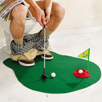 Potty Putter Toilet Putting Mat Golf Game for Bathroom 1