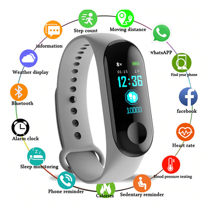SMART FITNESS WATCH BLUETOOTH BRACELET WRISTBAND 1