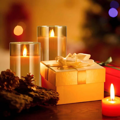 LED Acrylic Flameless Candles – LED Candles with Remote & Timer 1
