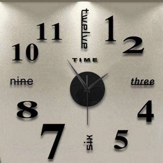3D Wall Decal Decorative Clock 1