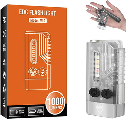 Small Powerful EDC Flashlight with Red UV Blue Light 1