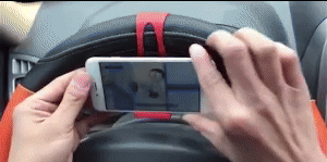 Steering Wheel Phone Holder 1